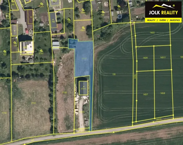 Prodej pozemku pro bydlení, Služovice, 1239 m2