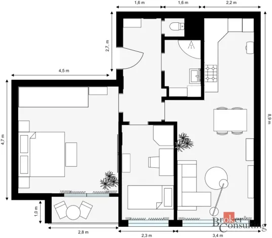 Prodej bytu 3+kk, Praha - Háje, Kosmická, 63 m2