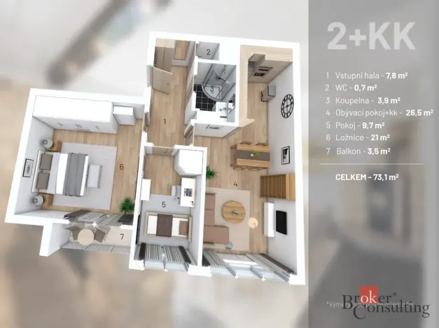 Prodej bytu 3+kk, Praha - Háje, Kosmická, 63 m2