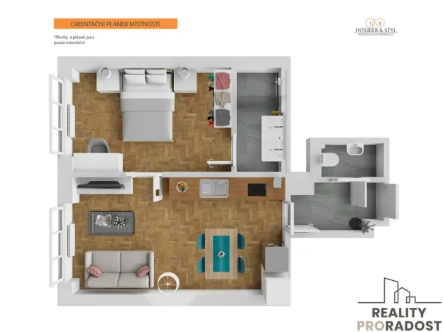 Prodej bytu 2+kk, Praha, Jičínská, 40 m2