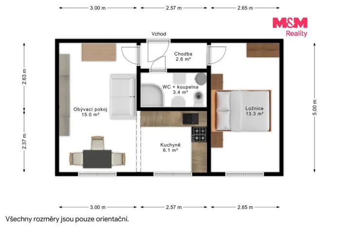 Prodej bytu 2+kk, Horšovský Týn - Dolní Metelsko, 45 m2