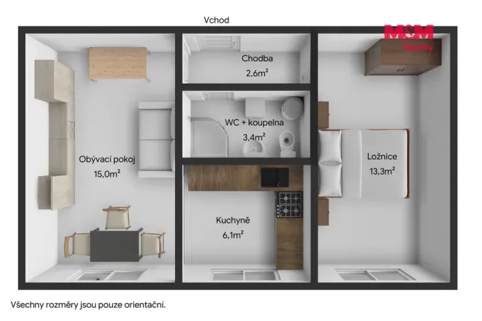 Prodej bytu 2+kk, Horšovský Týn - Dolní Metelsko, 45 m2