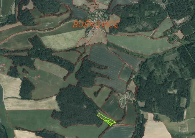 Prodej pole, Zvěstov - Bořkovice, 9983 m2