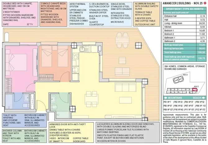 Prodej bytu 3+kk, Cabanes, Španělsko, 73 m2