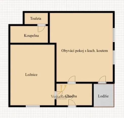 Prodej bytu 2+kk, Olomouc - Povel, Schweitzerova, 44 m2