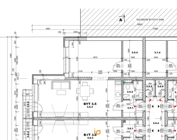 Pronájem bytu 2+kk, Brno, Poděbradova, 56 m2