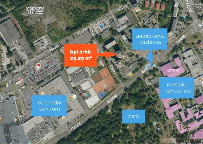 Prodej bytu 1+kk, Ostrava, Varenská, 25 m2