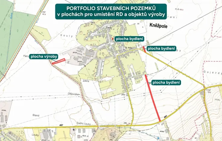 Prodej podílu pozemku pro bydlení, Kněžpole, 1916 m2