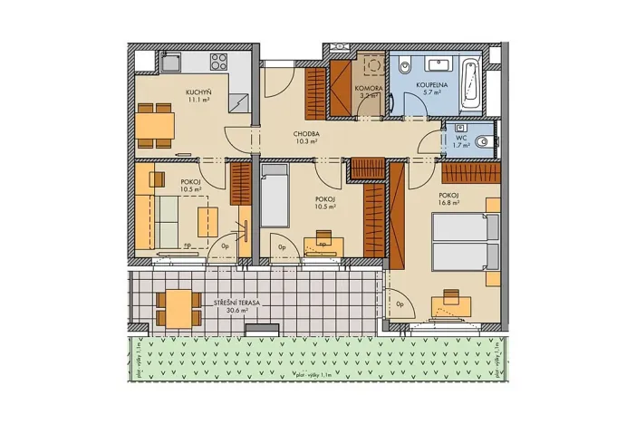 Prodej bytu 3+kk, Praha - Stodůlky, Svitákova, 74 m2
