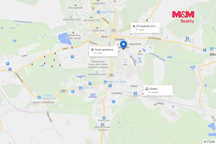 Prodej bytu 2+1, Chodov, Tyršova, 62 m2