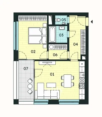 Prodej bytu 2+kk, Znojmo, 54 m2