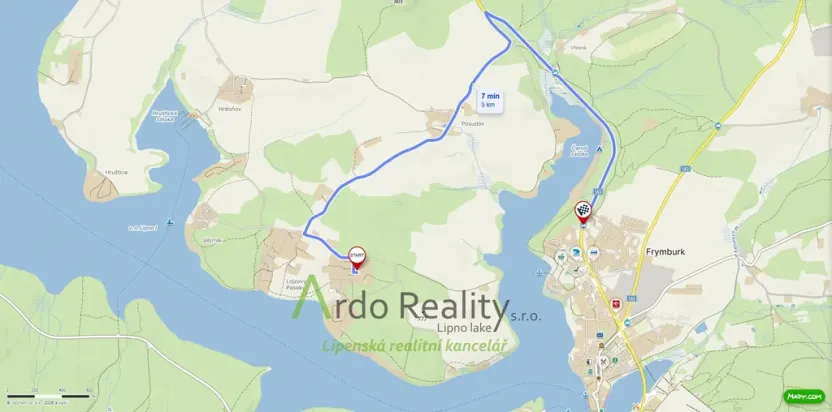 Prodej pozemku pro bydlení, Frymburk, 348 m2