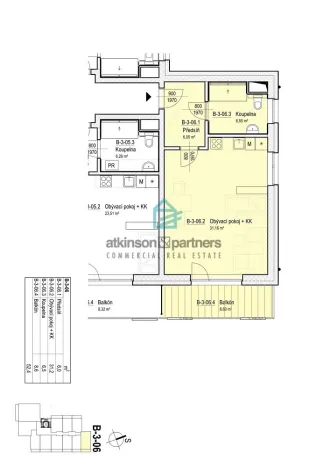 Prodej bytu 1+kk, Hluboká nad Vltavou, 44 m2