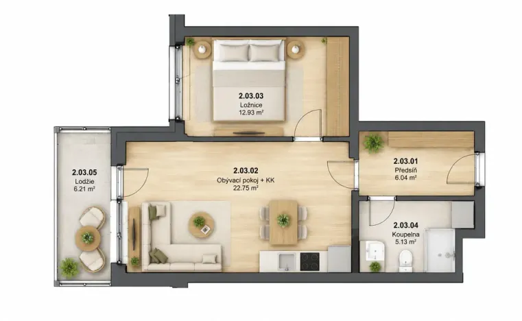 Pronájem bytu 2+kk, Praha - Dolní Chabry, Za Pískovnou, 50 m2