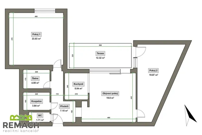 Pronájem bytu 3+kk, Uherské Hradiště, 28. října, 94 m2