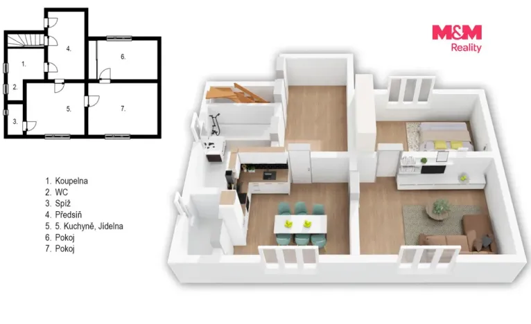 Prodej rodinného domu, Libáň, Tyršova, 74 m2