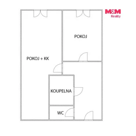 Pronájem bytu 2+kk, Lány, U lipky, 44 m2