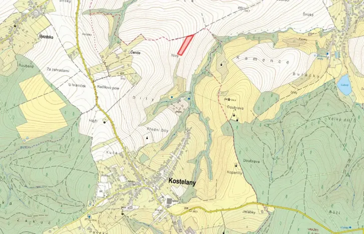 Prodej pole, Kostelany, 6270 m2