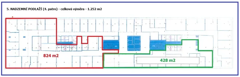 Pronájem kanceláře, Praha - Holešovice, Dělnická, 1252 m2