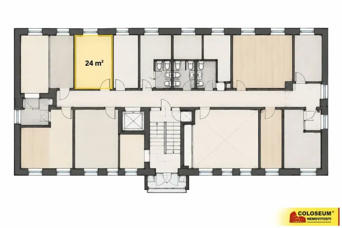 Pronájem kanceláře, Brno - Brno-město, 24 m2