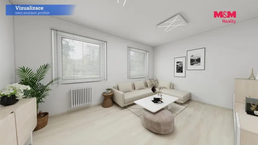 Prodej bytu 2+1, Děčín - Děčín VI-Letná, Za Bažantnicí, 50 m2