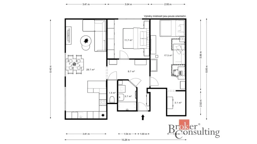 Prodej bytu 3+kk, Nová Ves, 78 m2
