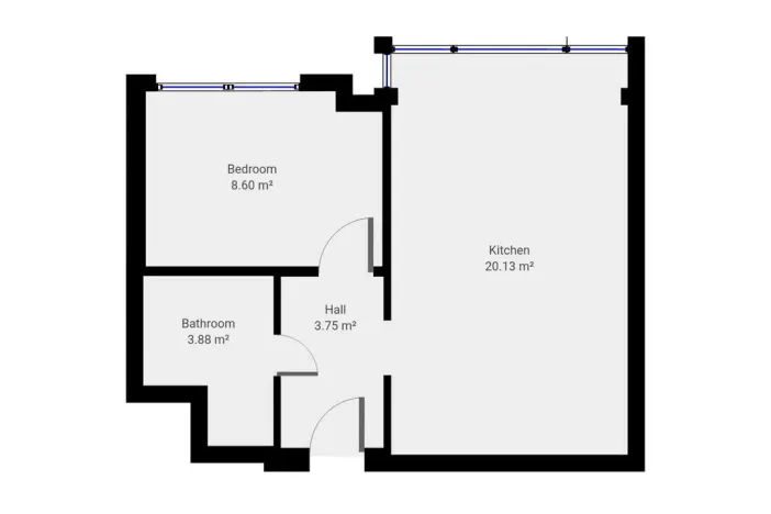 Pronájem bytu 2+kk, Praha - Troja, Olštýnská, 37 m2