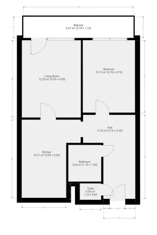 Pronájem bytu 2+1, Praha - Krč, Kukučínova, 49 m2