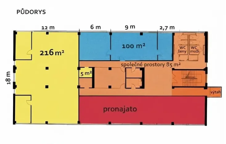 Pronájem kanceláře, Praha - Motol, Plzeňská, 321 m2