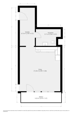 Pronájem bytu 1+kk, Brno - Horní Heršpice, Jižní, 42 m2