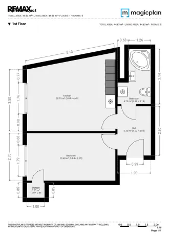 Pronájem bytu 2+kk, Praha - Vršovice, Košická, 46 m2
