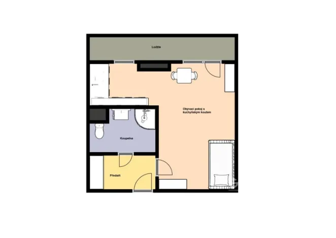 Pronájem bytu 1+kk, Praha - Záběhlice, Bramboříková, 32 m2