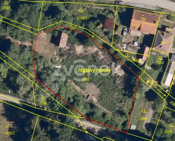 Prodej rybníku, Halenkovice, 2136 m2