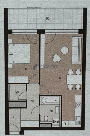 Pronájem bytu 2+kk, Praha, U plynárny, 56 m2
