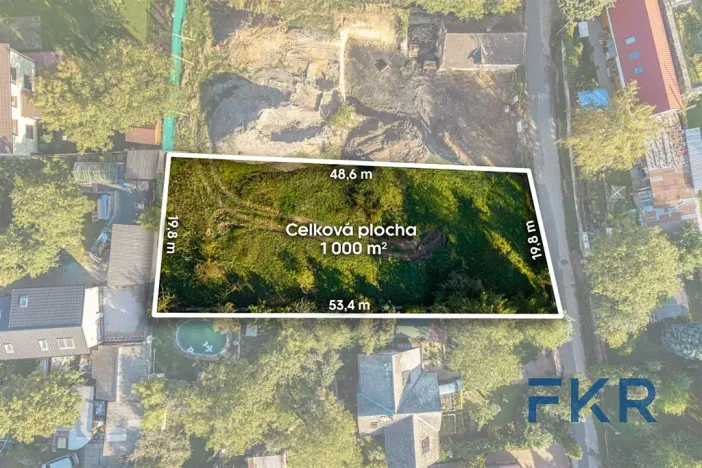 Prodej pozemku pro bydlení, Praha - Koloděje, Solnická, 1000 m2