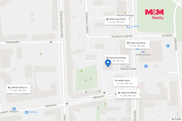Pronájem bytu 3+1, Česká Lípa, Smetanovo nábřeží, 70 m2