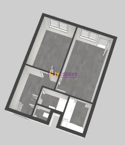 Prodej bytu 2+kk, Praha - Kobylisy, Chabařovická, 45 m2