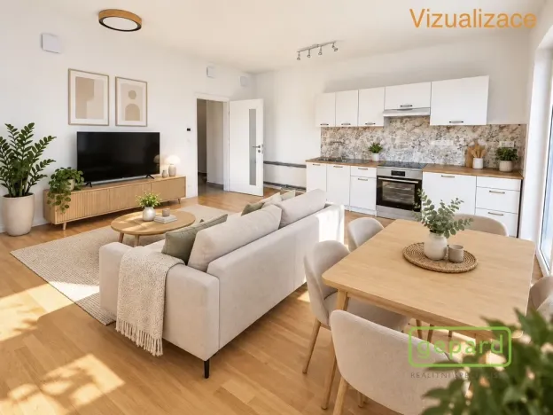 Pronájem bytu 2+kk, Dobřichovice, Souběžná, 62 m2