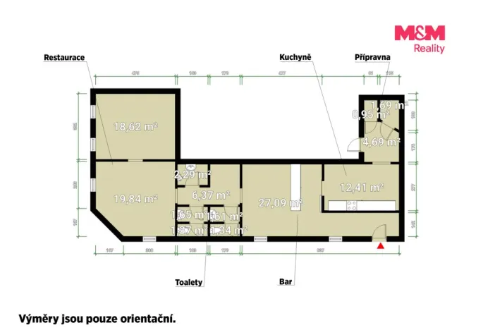 Pronájem obchodního prostoru, Karlovy Vary, Bělehradská, 100 m2