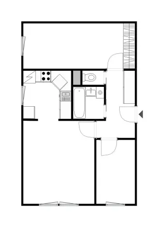Pronájem bytu 3+kk, Praha - Lhotka, Sulická, 55 m2