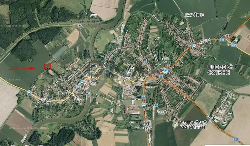 Prodej podílu pole, Uherský Ostroh, 552 m2