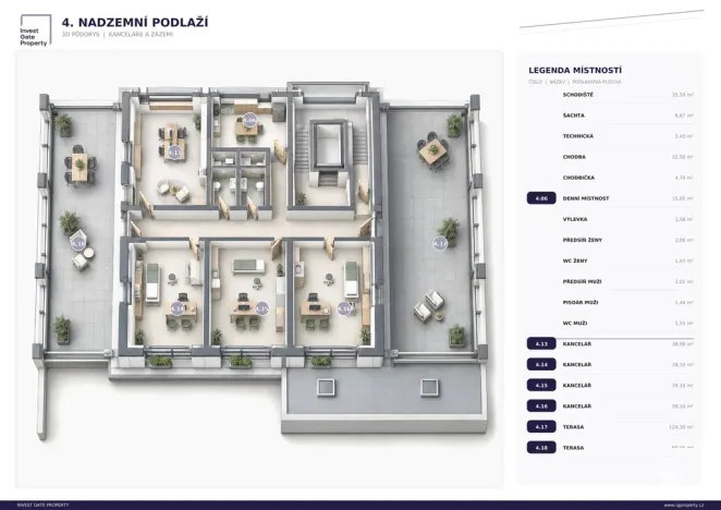Pronájem ordinace, Třeboň, Nová, 40 m2