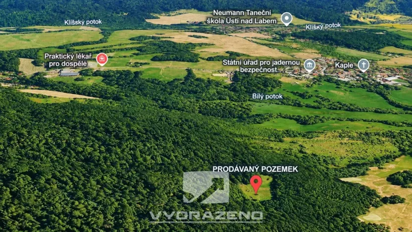 Prodej pole, Ústí nad Labem, 9862 m2