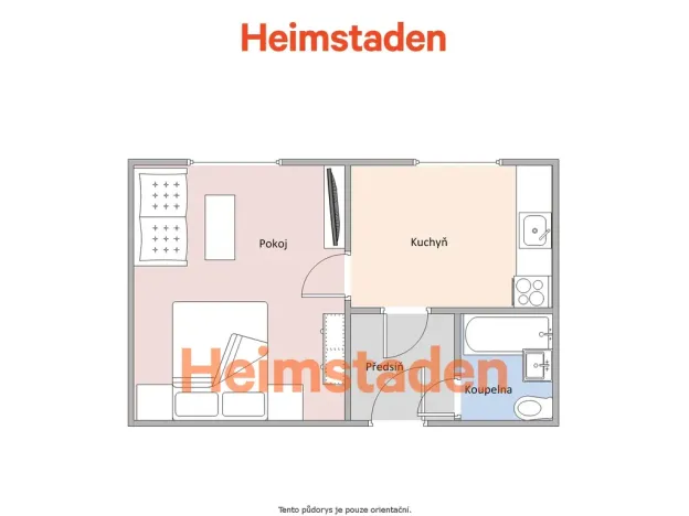 Pronájem bytu 1+1, Karviná - Hranice, Einsteinova, 33 m2