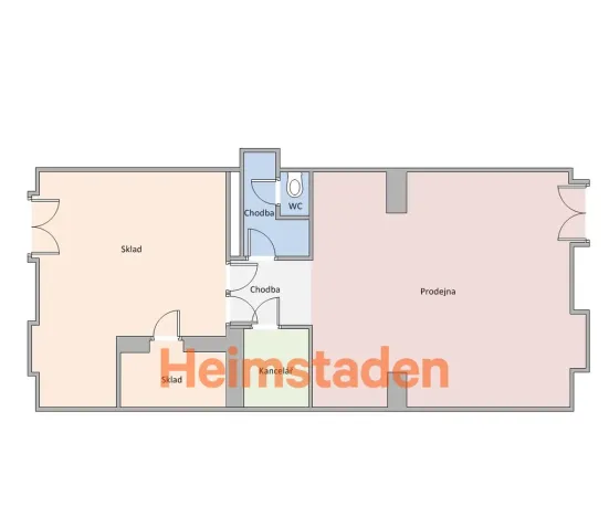 Pronájem kanceláře, Havířov - Město, Hlavní třída, 81 m2