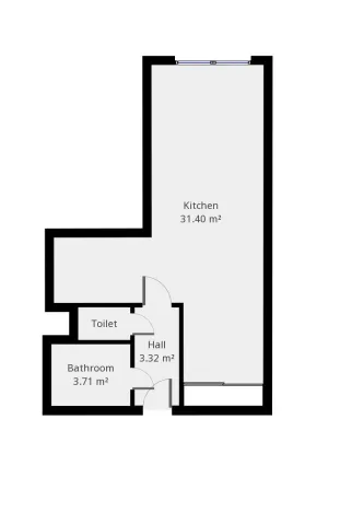 Pronájem bytu 1+kk, Praha - Troja, Hnězdenská, 40 m2