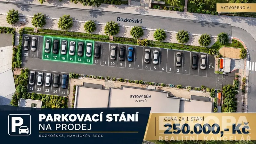 Prodej pozemku, Havlíčkův Brod, 13 m2