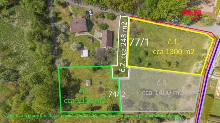 Prodej pozemku pro bydlení, Petrovice u Karviné - Prstná, 1400 m2