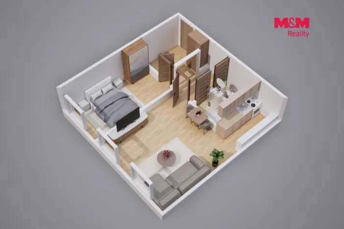 Prodej bytu 2+kk, Ústí nad Labem - Krásné Březno, Vojanova, 48 m2