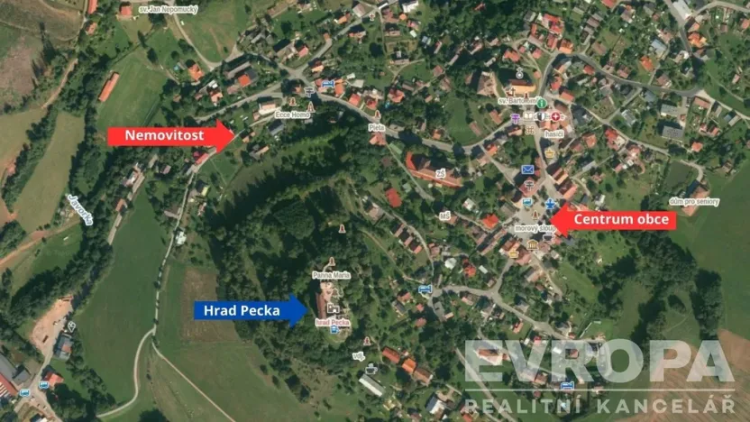 Prodej rodinného domu, Pecka, 60 m2
